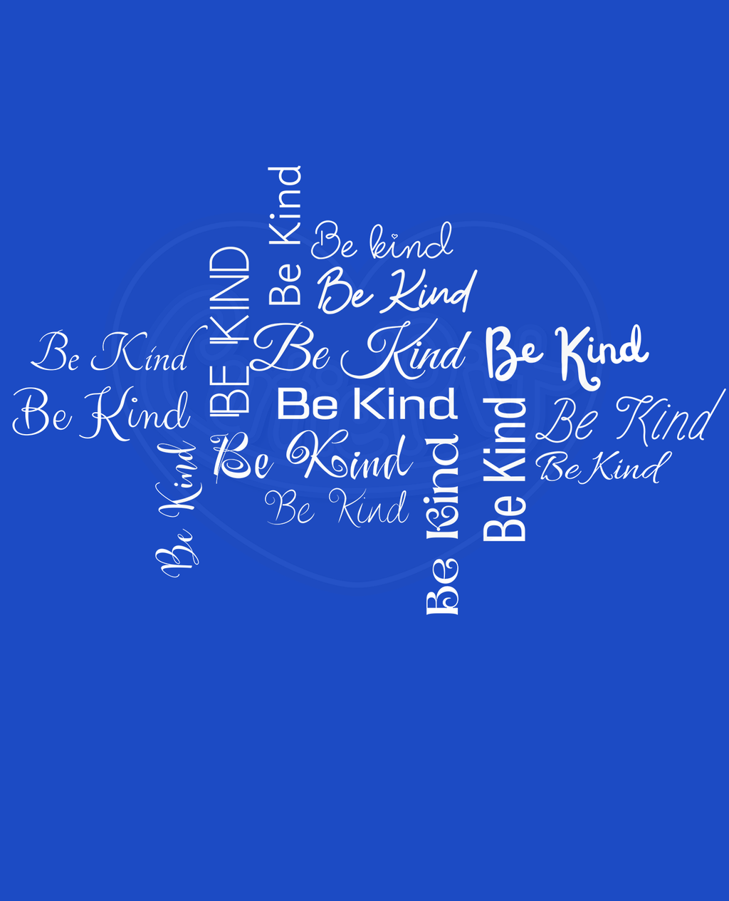DryBlend® T-Shirt - Pattern be kind white