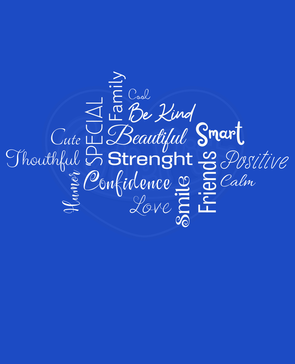 Youth classic tee - Pattern confidence white