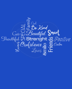 Youth classic tee - Pattern confidence white