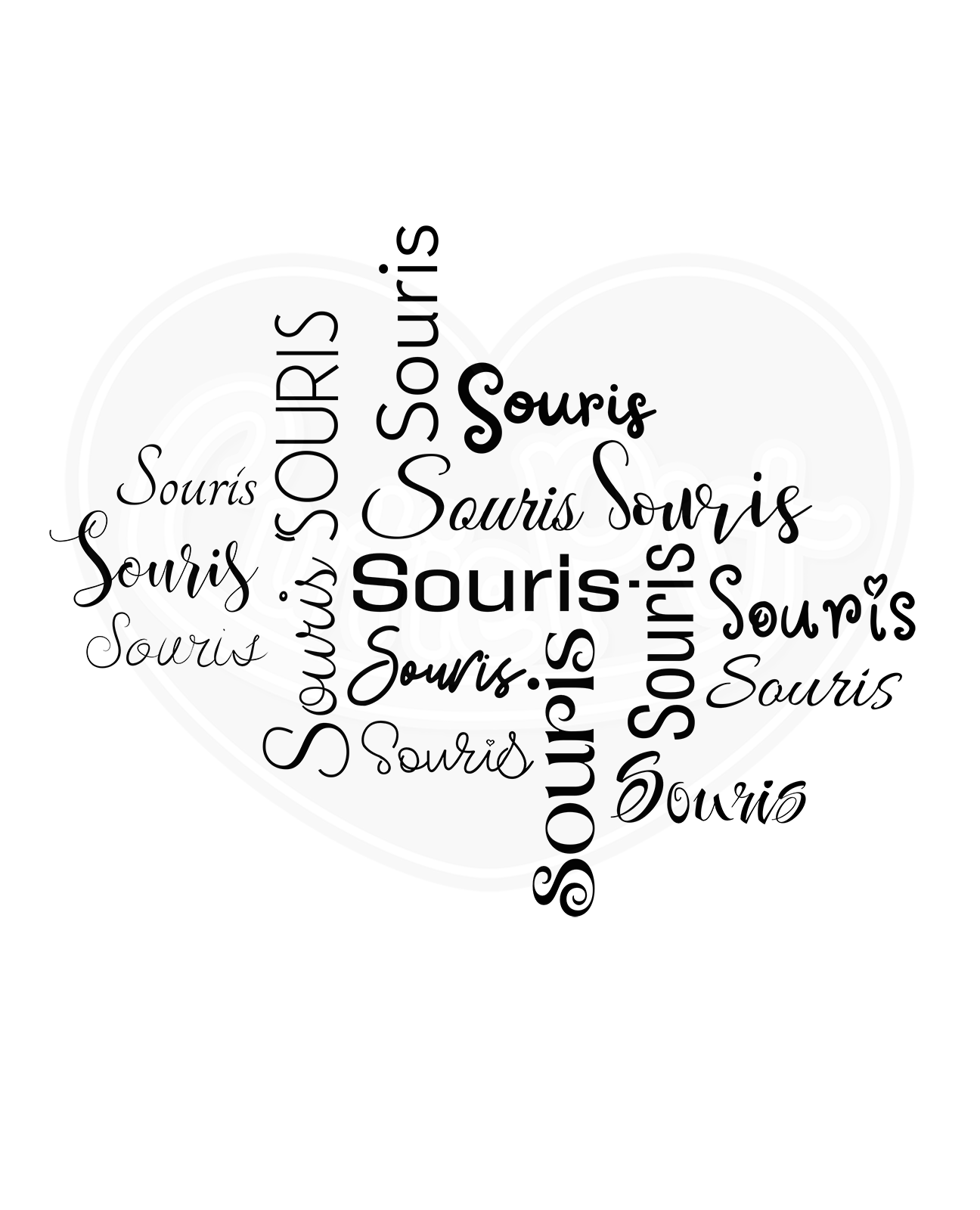 T-shirt DryBlend® - Patron souris français