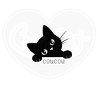 DryBlend® T-Shirt - Peek a boo cat simple French