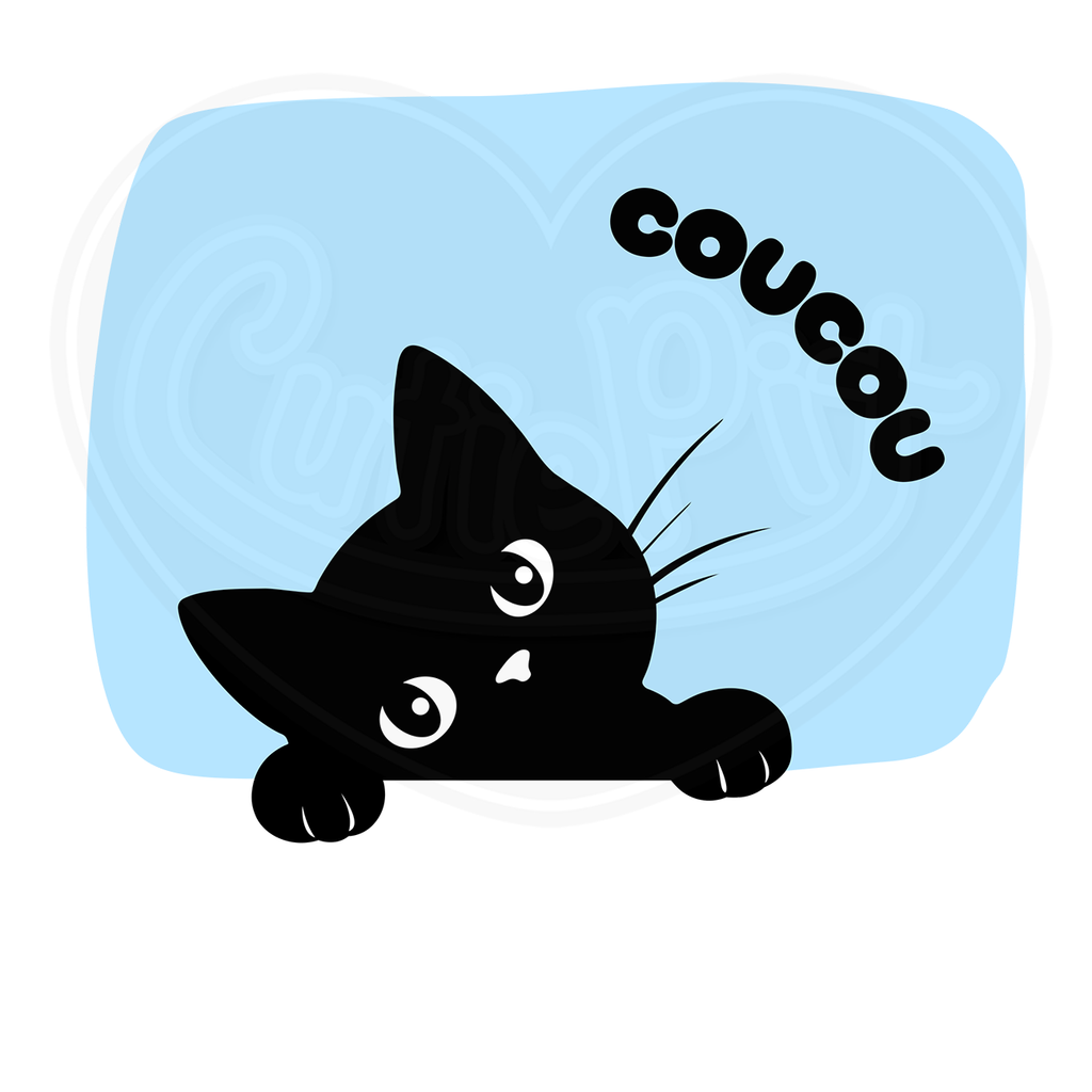DryBlend® T-Shirt - Peek a boo cat French