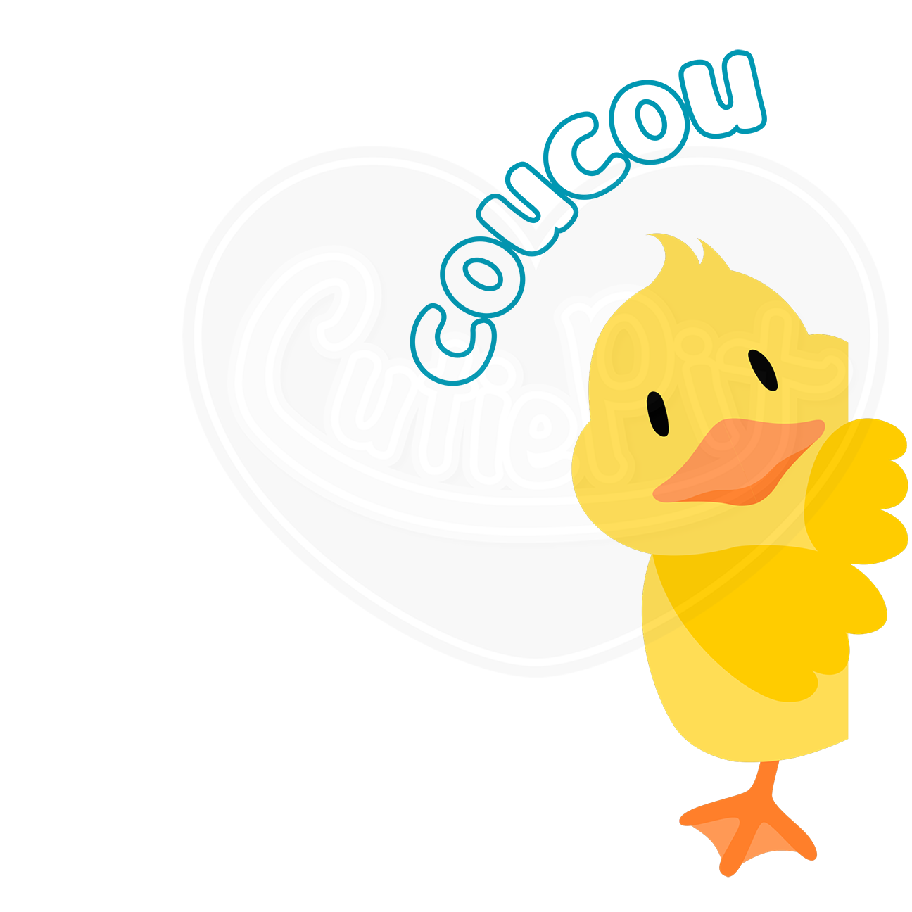 DryBlend® T-Shirt - Peek a boo ducky French