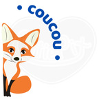 Youth classic tee - Peek a boo fox French
