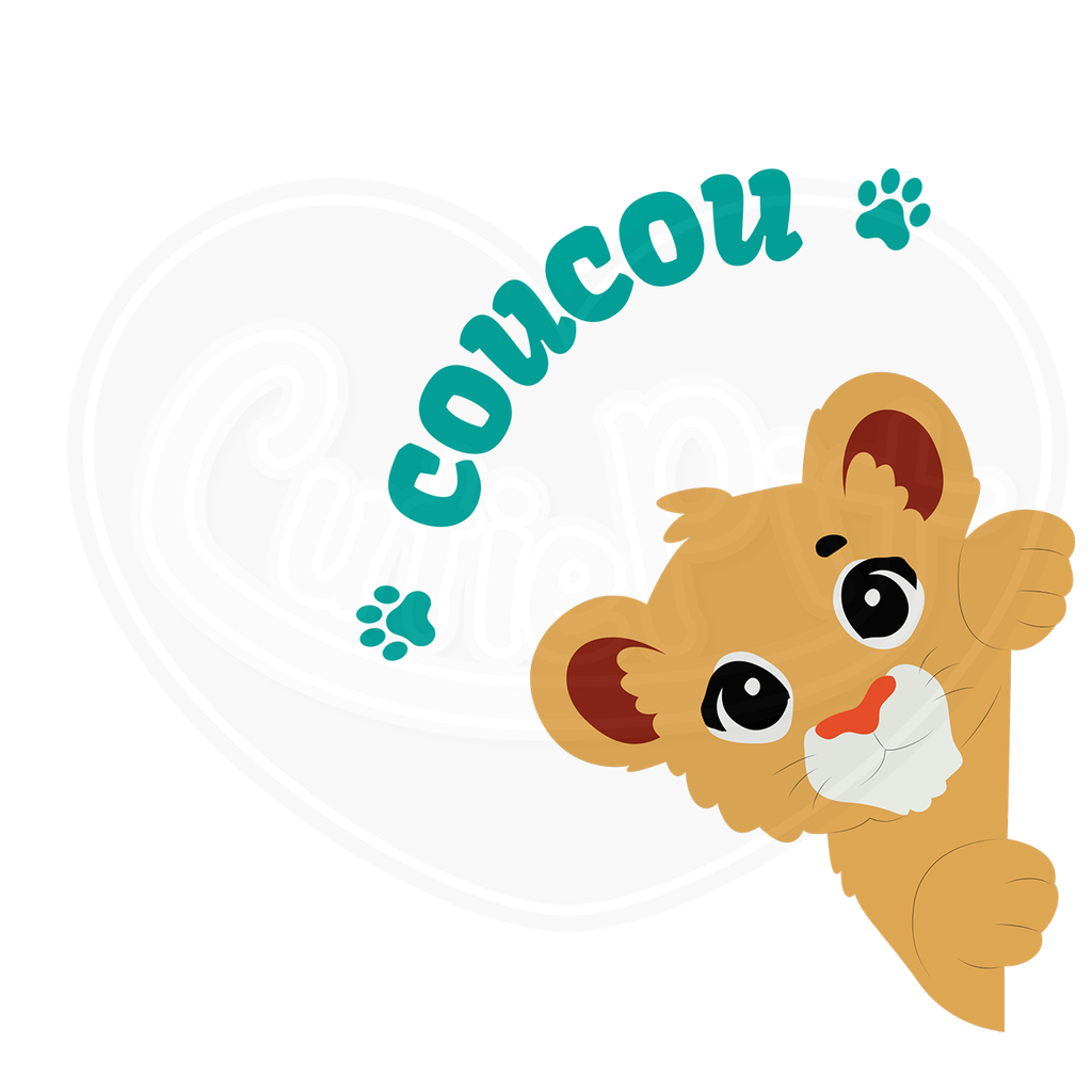 DryBlend® T-Shirt - Peek a boo lion cub French