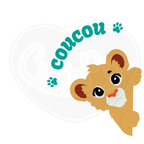 DryBlend® T-Shirt - Peek a boo lion cub French