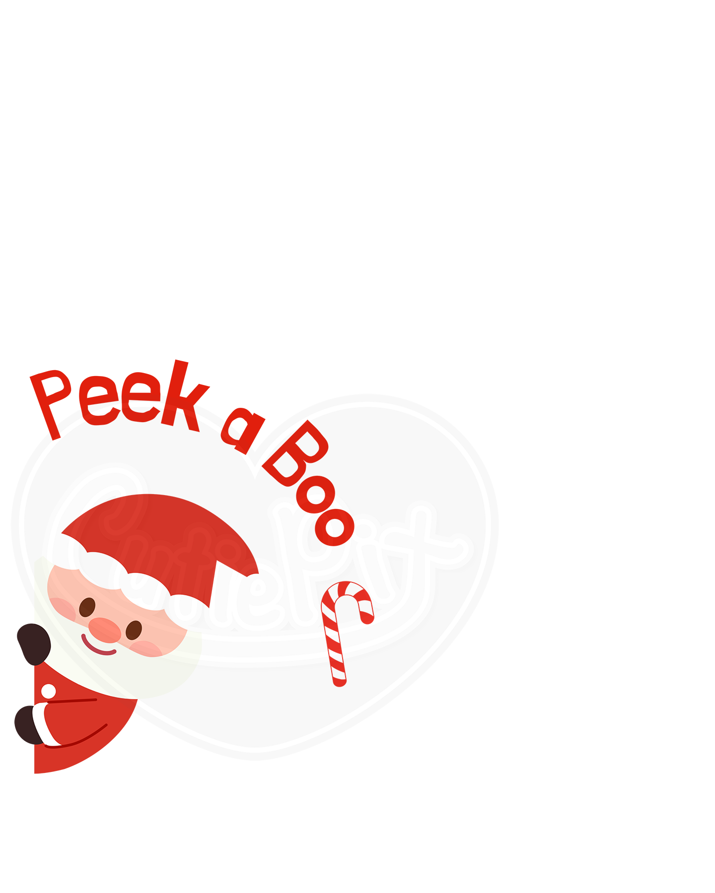 Unisex classic tee - Peek a boo Santa