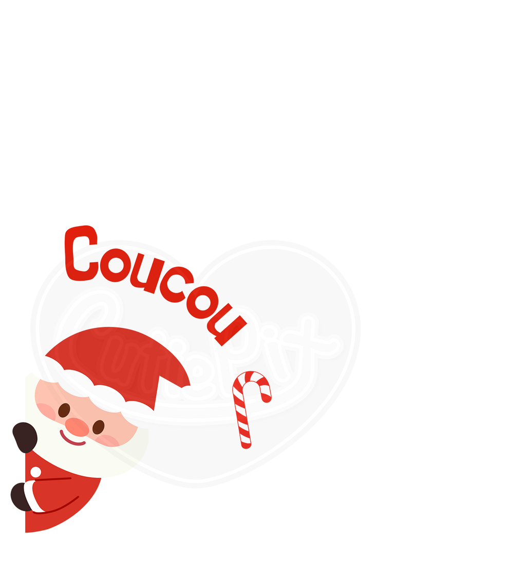 Youth classic tee - Peek a boo Santa French