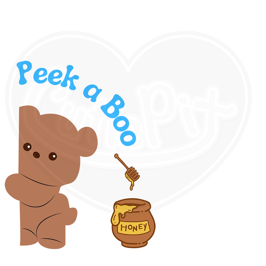 DryBlend® T-Shirt - Peek a boo teddy bear