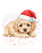 Youth classic tee - Puppy poodle christmas