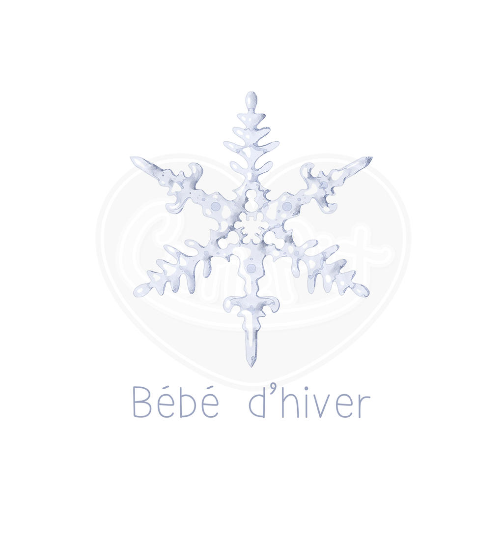 Infant bodysuit - Winter baby French