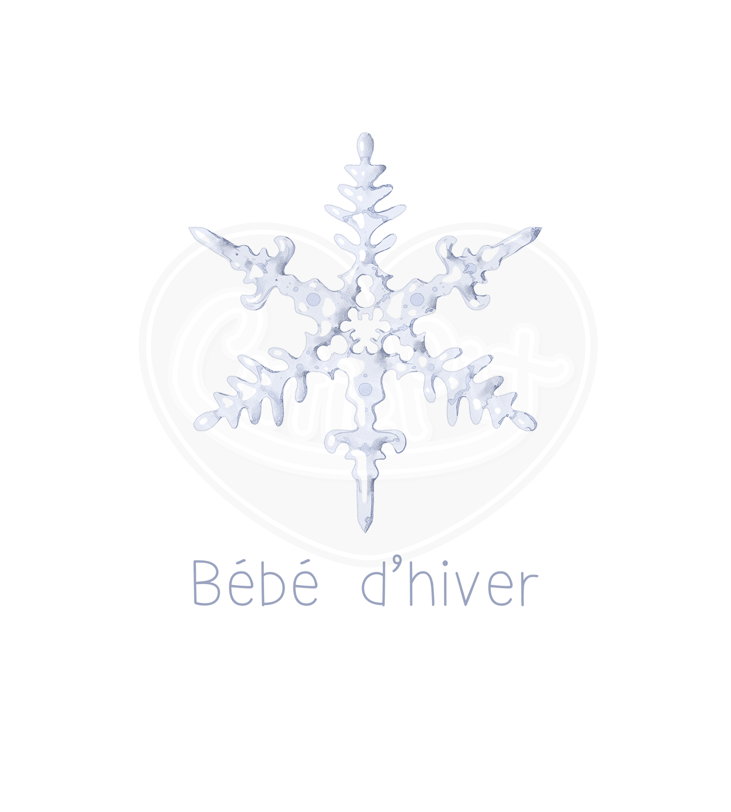 Infant bodysuit - Winter baby French