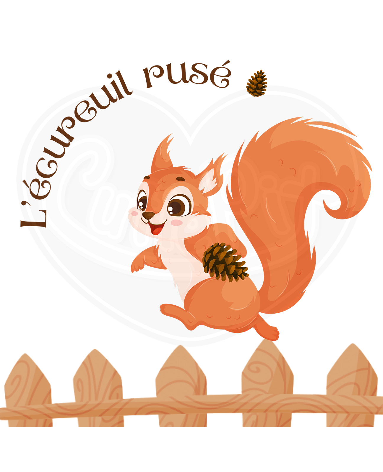 Infant bodysuit - Sneaky squirrel French