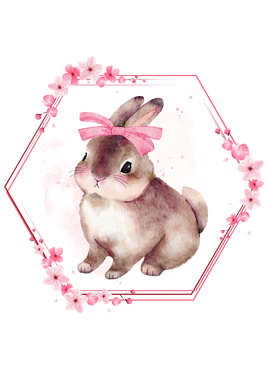 Infant bodysuit - Spring sakura bunny