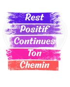 DryBlend® T-Shirt - Stay positive keep moving forward pinkish French