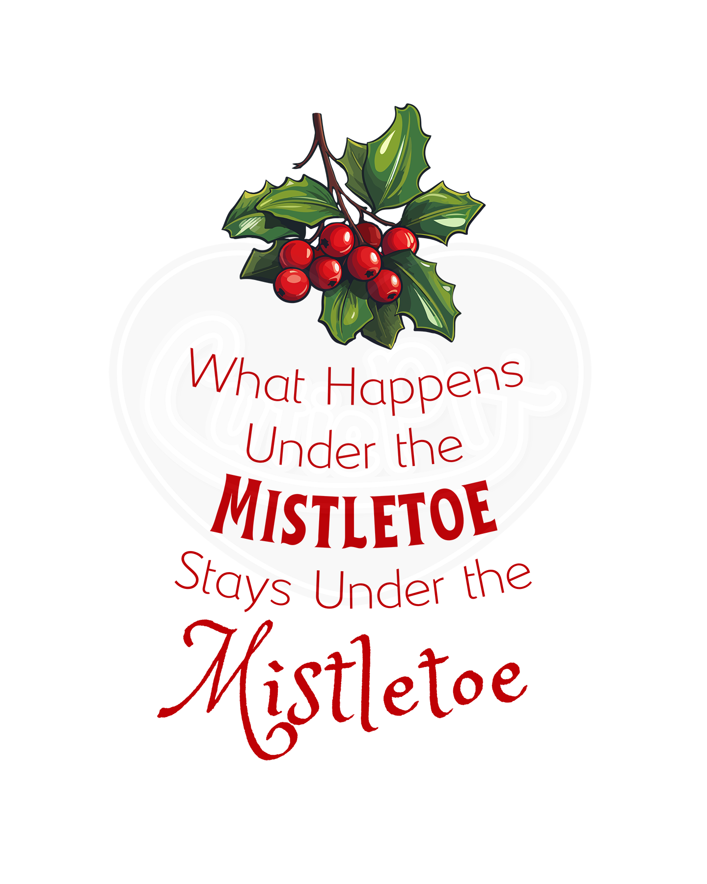Infant bodysuit - What happens under the mistletoe