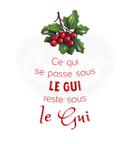 Infant bodysuit - What happens under the mistletoe French