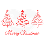 Youth classic tee - Winter trees red Merry Christmas