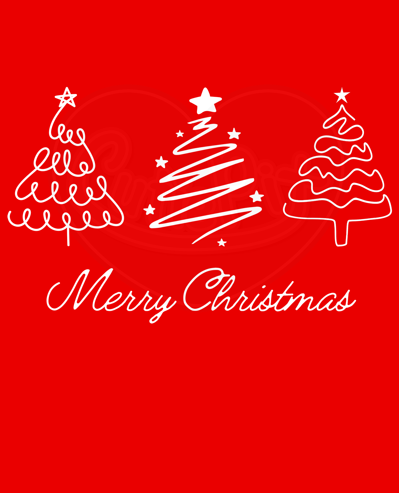 Infant bodysuit - Winter trees white Merry Christmas