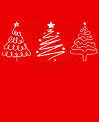 Youth classic tee - Winter trees white