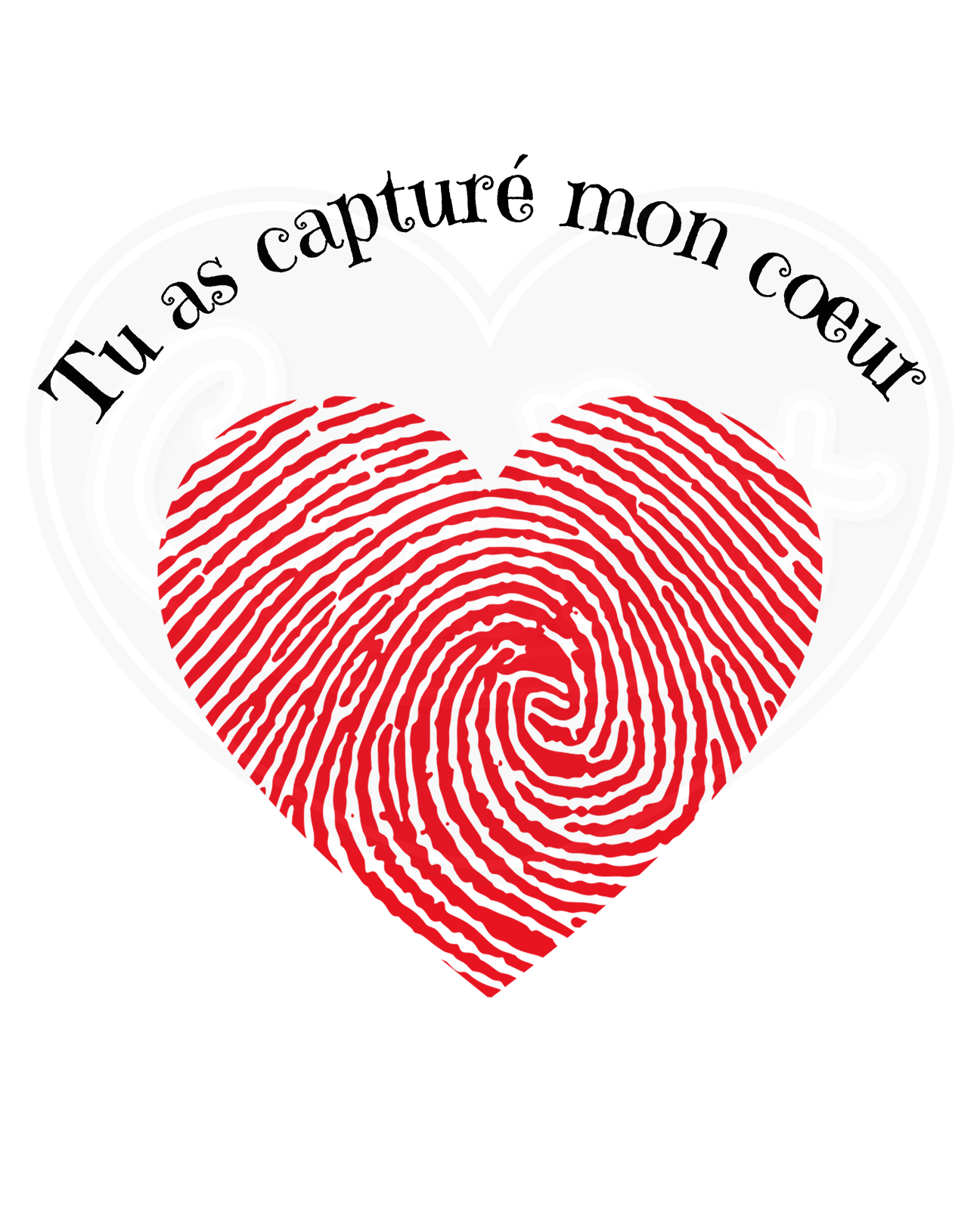 Youth classic tee - You captured my heart French